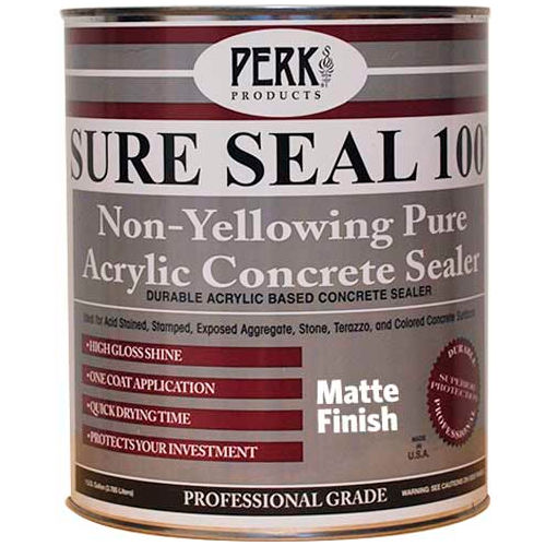 Sure Seal 100 Acrylic Sealer, Matte Finish Gallon Can CP1544M1