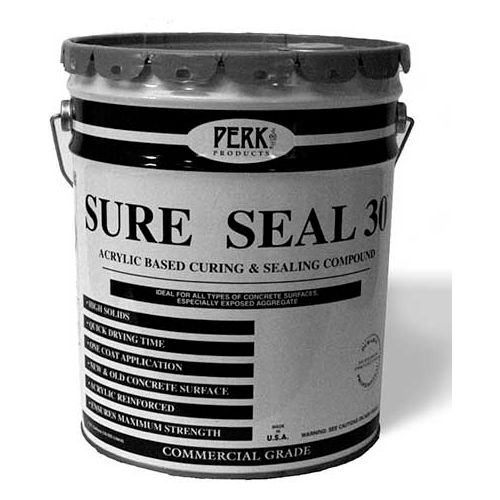 Sure Seal 30 Acrylic Sealer, Gray Gloss Finish 5 Gallon Pail 1/Case - CP-1547
