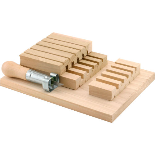 Prime-Line P 7916 - Screen Frame Notching Jig With Tool, Wood