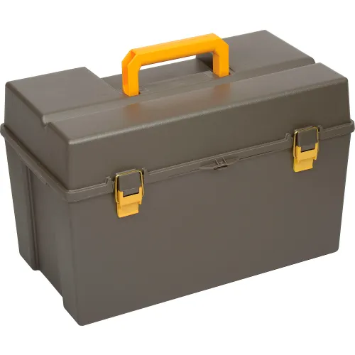 Plano Molding 451-005 16-Inch Extra-Deep Tool Box, Graphite Gray