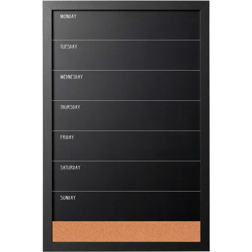 Chalk Combo Board Chalk Cork Board Chalkboard Combo Framed