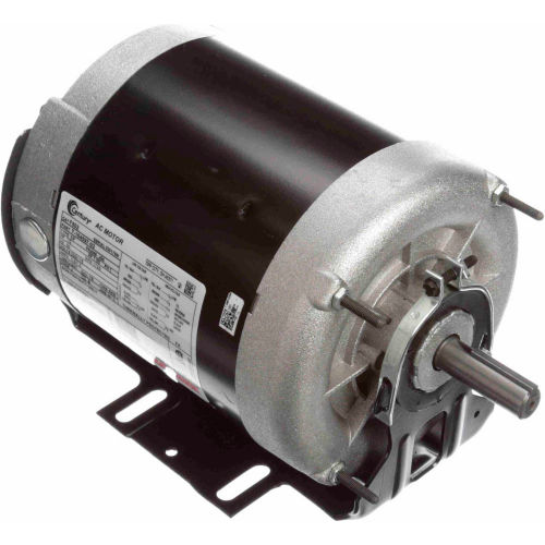 Century Farm Duty Belt Drive Fan Motor, 1/2 HP, 1725 RPM, 230/115V ...