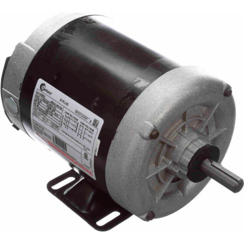 Century General Purpose Three Phase TENV Motor, 3/4 HP, 1725 RPM, 200 ...