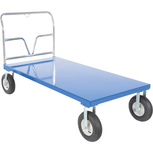 Steel Platform Cart W/ Pneumatic Wheels, 401/2"L x 24"W, 1500 lb. Capacity