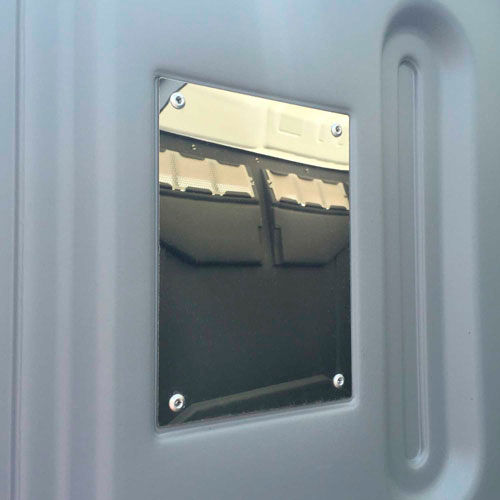 PolyPortables Stainless Steel Mirror for Portable Restrooms - PP1033-699-99