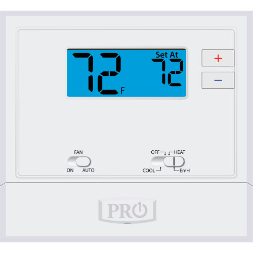 PRO1 IAQ Low Voltage Heat Pump, Non-Programmable, 2H/1C or 1H/1C