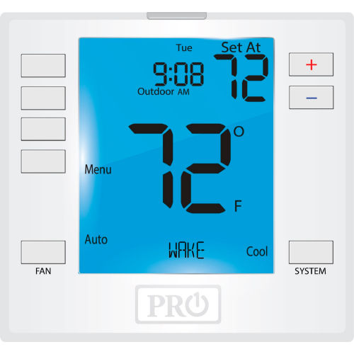PRO1 IAQ Low Voltage Thermostat Universal,7 Day,5/1/1 or Non-Programmable,3H/2C,Compatible w/R251S