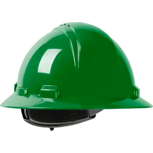 Kilimanjaro Full Brim Hard Hat HDPE Shell, Vented, 4-Pt Suspension ...