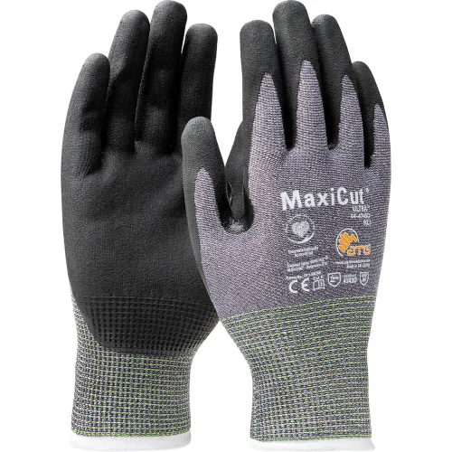 PIP MaxiCut Ultra Micro-Foam Nitrile Coated Palm & Fingers Gloves, ANSI ...