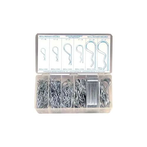 150 Piece Hitch Pin Clip Assortment - Made In USA