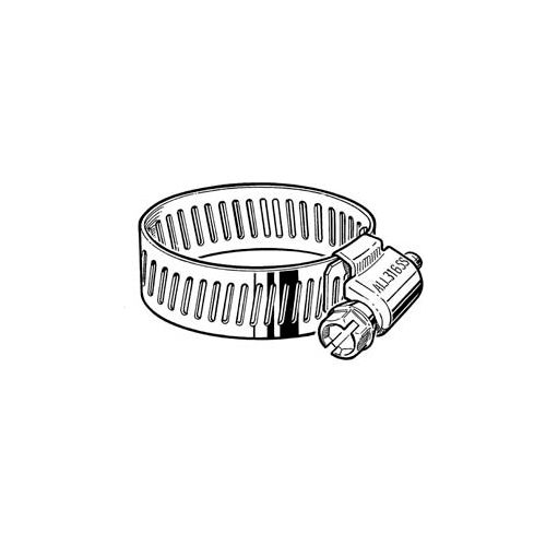 B12HSPX 316 Stainless Steel Worm Gear Hose Clamp, 9/16" - 1-5/16" Clamping Dia. 10-Pack