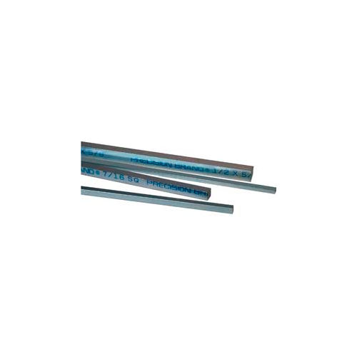 3/8" X 1/2" Keystock, Plain Finish, 12" Length