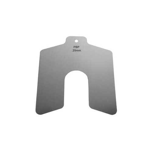 50mm x 50mm x 0.25mm Stainless Steel Metric Slotted Shim (Pack of 10) - Made In USA