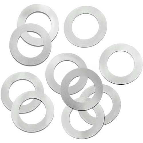Precision Brand® SS Arbor Shim, 84190, 7/8" ID x 1-3/8" OD x 0.012"H, Pkg of 10 - Made In USA