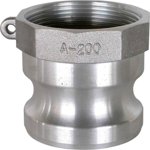 3" Aluminum Camlock Fitting - Male Coupler x FPT Thread