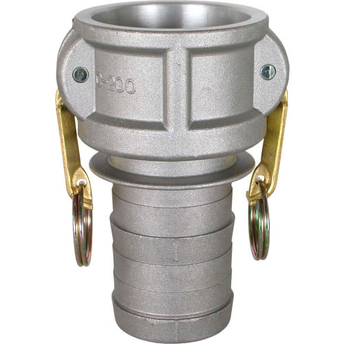 1-1/2" Aluminum Camlock Fitting - Male Barb x Female Coupler Thread
