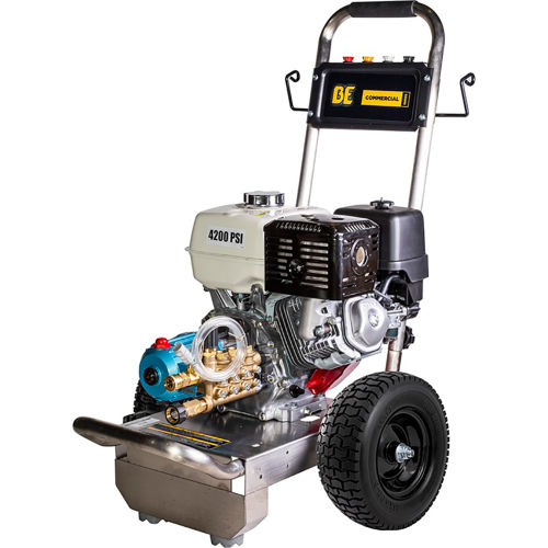 BE Gas Pressure Washer W/ Honda GX390 Engine & CAT Pump, 4200 PSI, 13 HP, 3.9 GPM