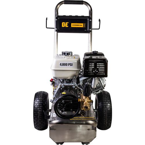 BE Gas Pressure Washer W/ Honda GX390 Engine, 4000 PSI, 4.0 GPM, 3/8" Hose