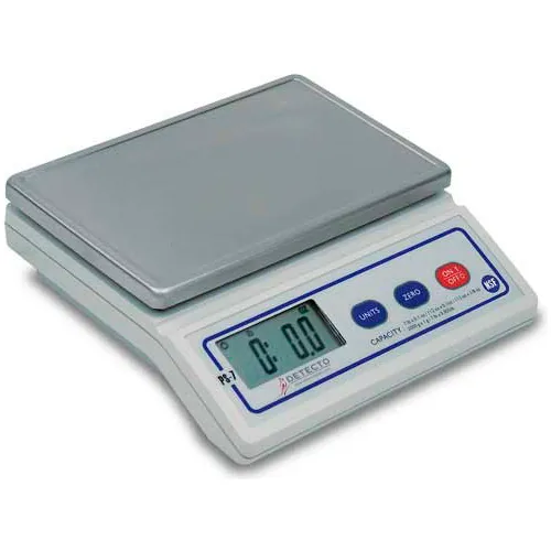 Detecto PS7 NSF Digital Portion Scale 7 lb Multi Capacity, 8" x 5" Stainless Steel Platform
