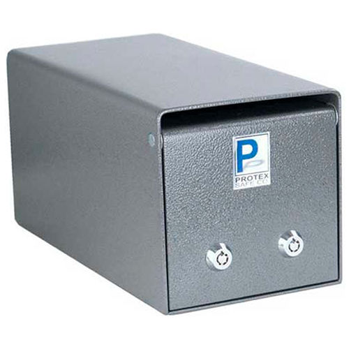 Protex Undercounter Depository Drop Box SDB104 with Dual Lock 12"W x 6