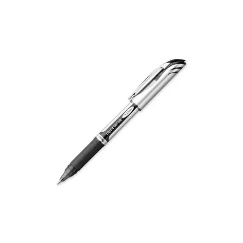 Pentel® EnerGel Liquid Gel Ink Pen, Refillable, 1.0mm, Black Barrel/Ink