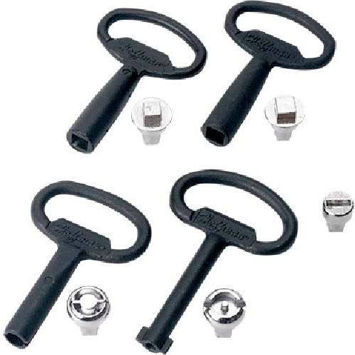 Hoffman LLKSM7, Key Lock Insert, Square 7mm, Steel/Chrome