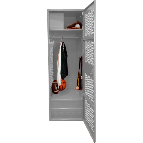 Global Industrial™ 1-Tier 2 Door Wire Mesh Security Locker, 48