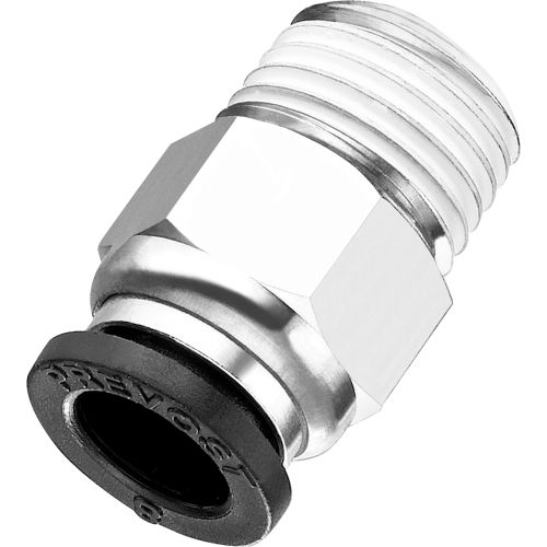 Prevost Conex Push-To-Connect Fittings 8mm x 1/4" MBSP - Pkg Qty 10