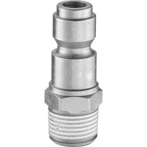 Prevost 3/8" Plug Body with Automotive Truflate Profile & 1/2" MNPT Connection Used w/USI Coupling - Pkg Qty 10