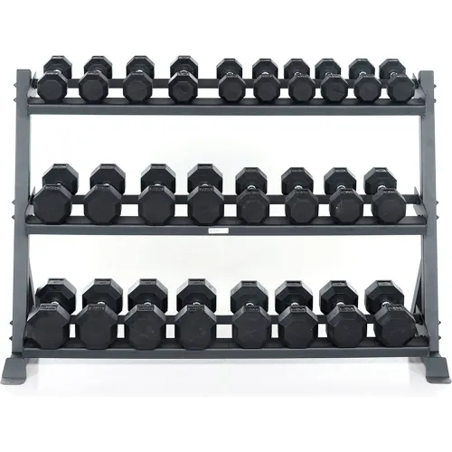 Power Systems Granite Horizontal Dumbbell Rack 3 Tiers 60