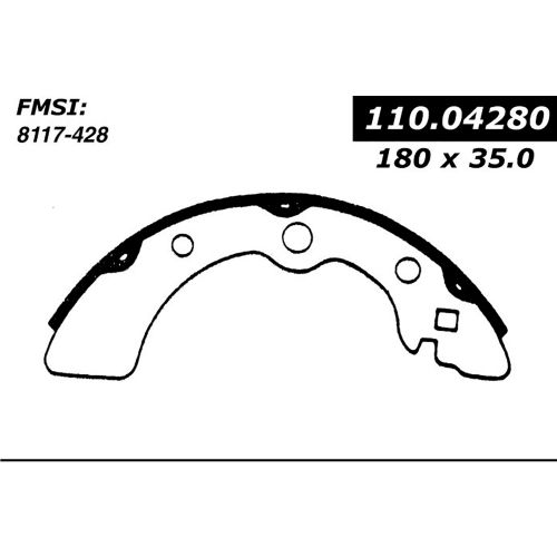 Centric Premium Brake Shoes, Centric Parts 111.04280