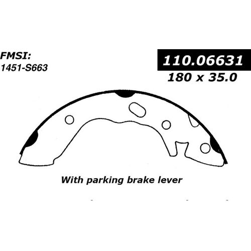 Centric Premium Brake Shoes, Centric Parts 111.06631