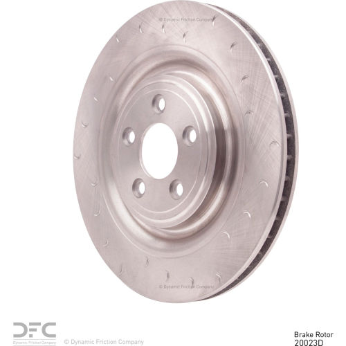 Disc Brake Rotor - Slotted - Dynamic Friction Company 610-20023D