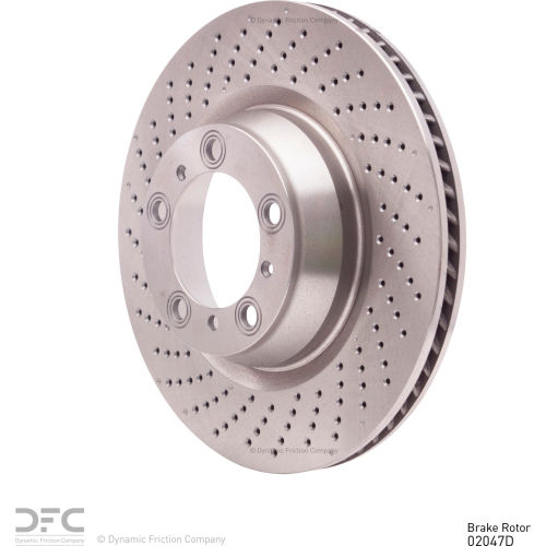 Disc Brake Rotor - Drilled - Dynamic Friction Company 620-02047D