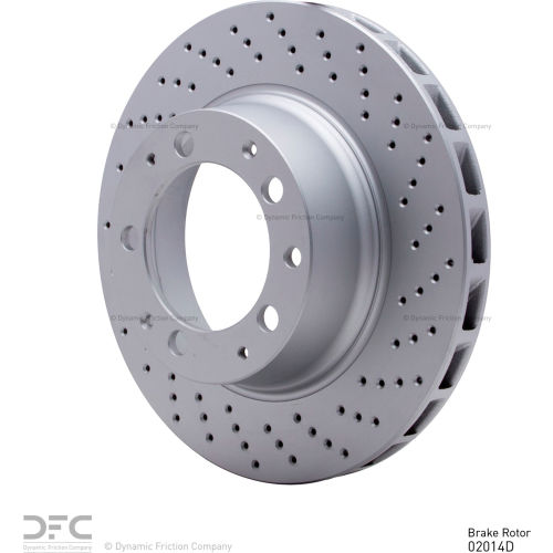 DFC GEOSPEC Coated Rotor - Drilled - Dynamic Friction Company 624-02014D
