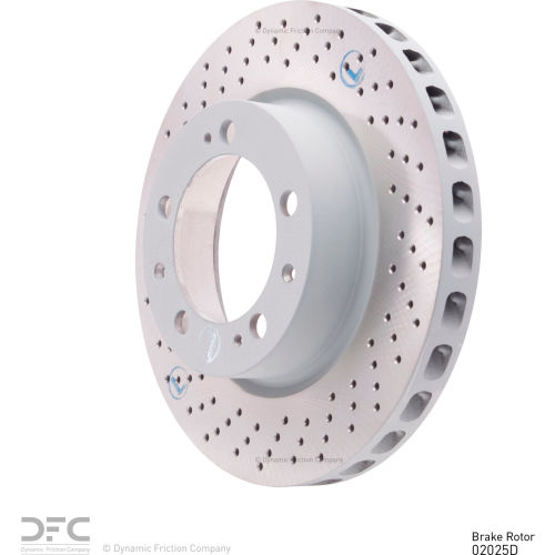 DFC GEOSPEC Coated Rotor - Drilled - Dynamic Friction Company 624-02025D