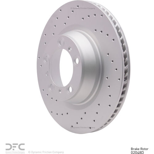 DFC GEOSPEC Coated Rotor - Drilled - Dynamic Friction Company 624-02048D