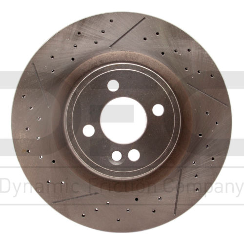 Disc Brake Rotor - Drilled and Slotted - Dynamic Friction Company 630-32008