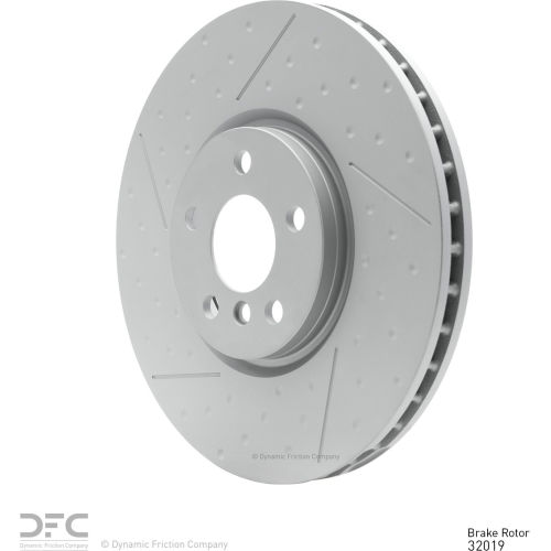 Dfc Geospec Coated Rotor Dimpled And Slotted Dynamic Friction Company