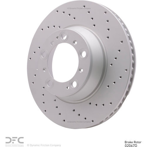 DFC Hi-Carbon Alloy Rotor - Drilled - Dynamic Friction Company 920-02067D
