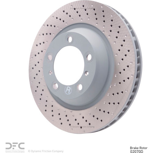 DFC Hi-Carbon Alloy Rotor - Drilled - Dynamic Friction Company 920-02070D