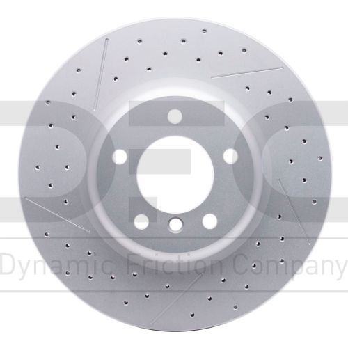 DFC Hi-Carbon Alloy Rotor - Drilled and Slotted - Dynamic Friction Company 930-31085