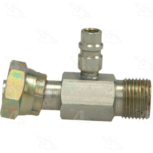 Inline Standard O-Ring A/C Fitting w/ R134a Service Port - Four Seasons 17233