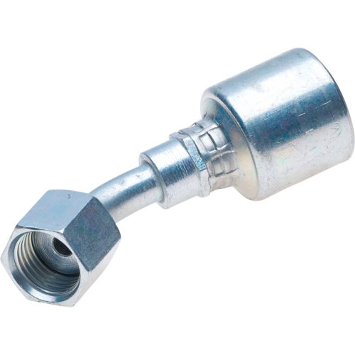 Female Flat-Face O-Ring Swivel - 45 Bent Tube (MegaCrimp) - Gates G25235-0406
