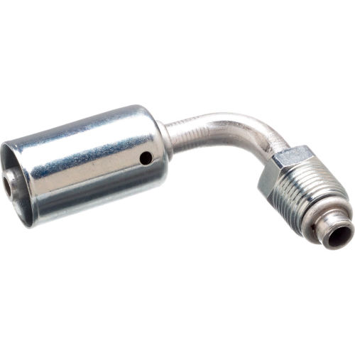 Male SAE Tube O-Ring Nut - 90 Bent Tube - Aluminum (PolarSeal ACA) - Gates G45585-1212