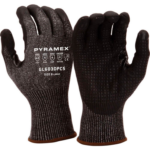 Nitrile Gloves, A4 Dots Thumb Crotch, Size XL