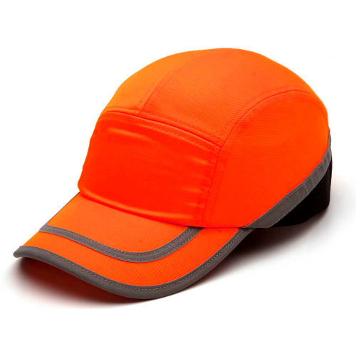 Baseball Bump Cap Hi-Vis Orange Baseball Bump Cap - Pkg Qty 12