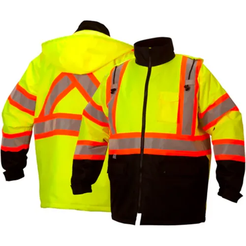 Pyramex® RCP32 Winter Jacket, 2XL, Hi-Vis Lime