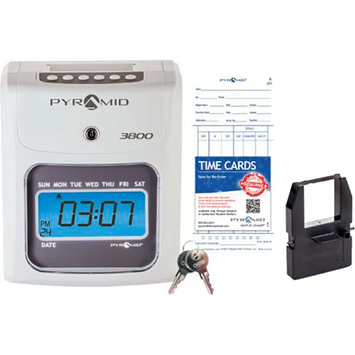 Pyramid Time Systems™ Auto Totaling Time Clock