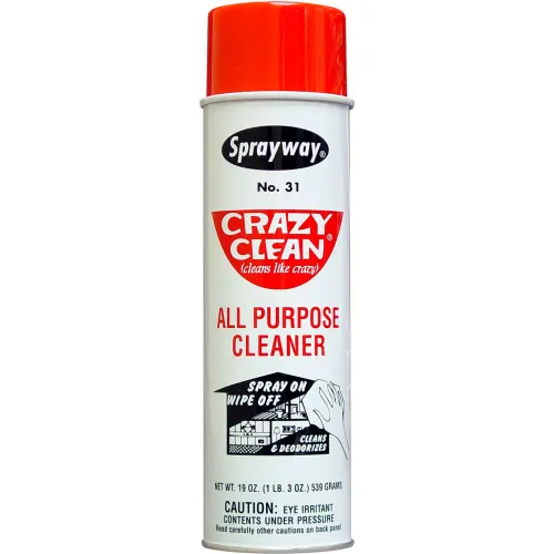 Sprayway® Crazy Clean All Purpose Cleaner, 20 oz. Aerosol Spray - SW031 - Pkg Qty 12